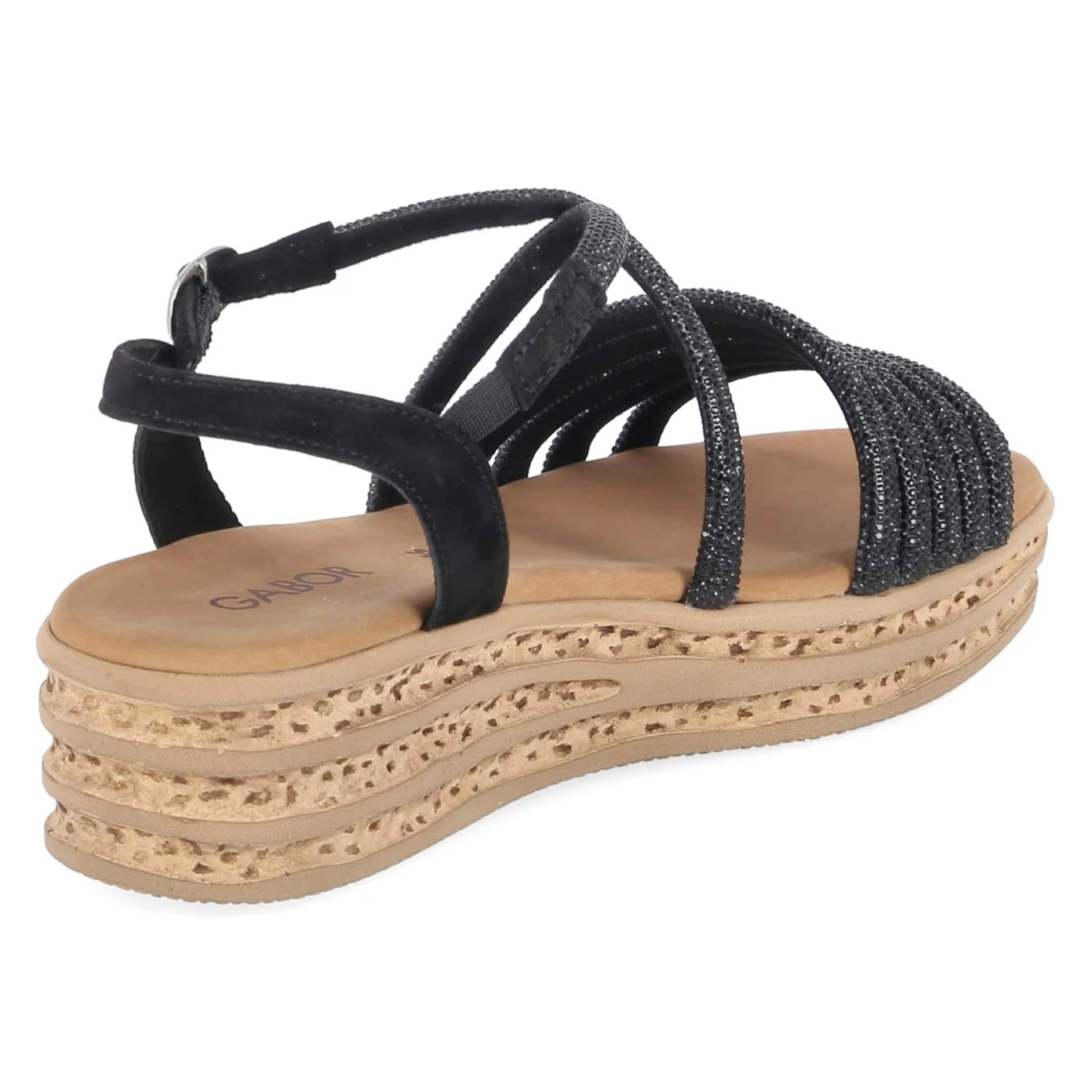 Sandalen - schwarz (S.natur)