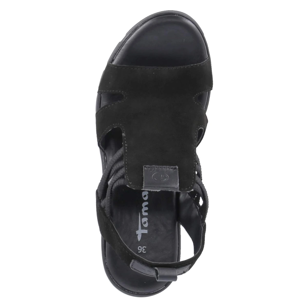 Keilsandaletten - black