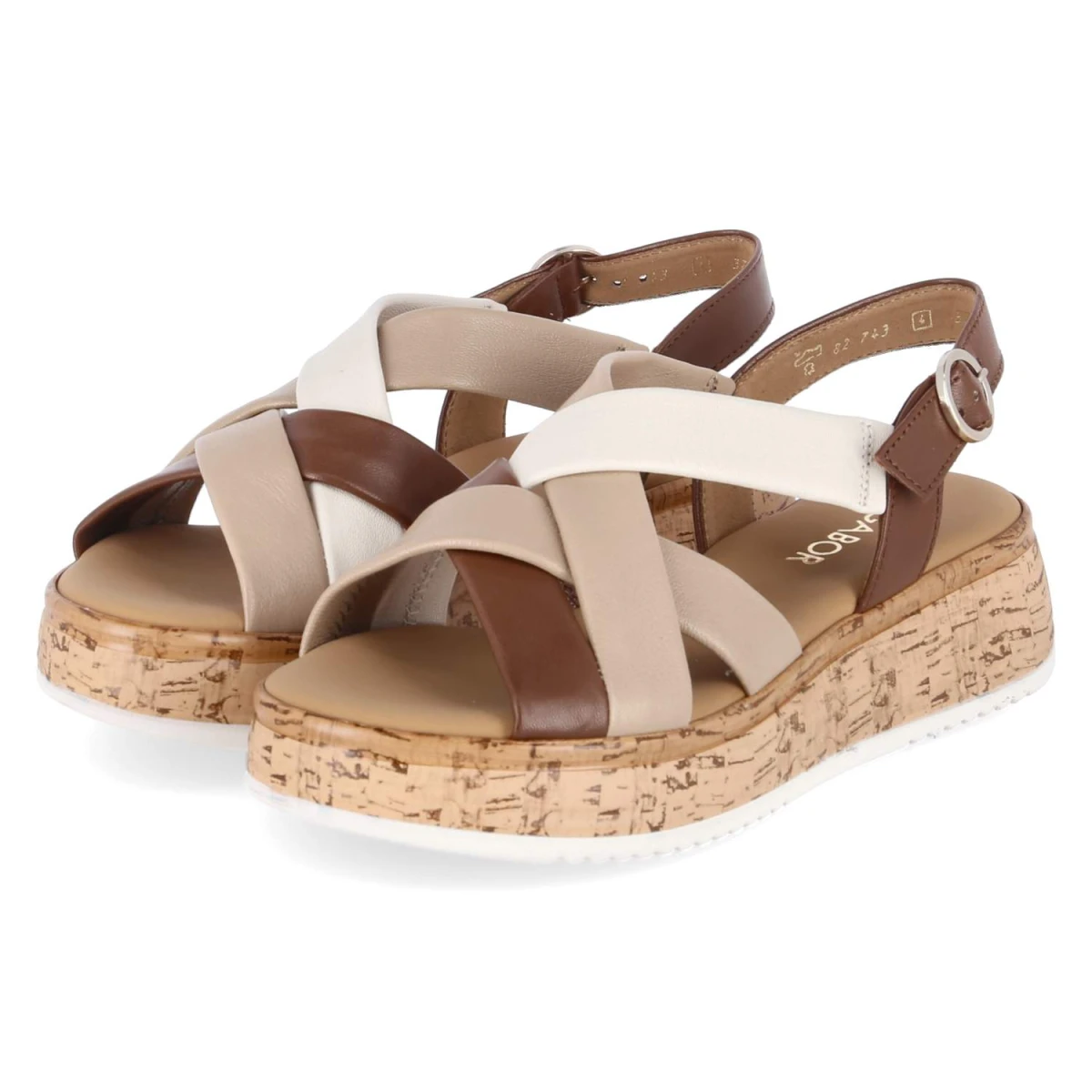 Sandalen - cognac/pan(S.Kork)