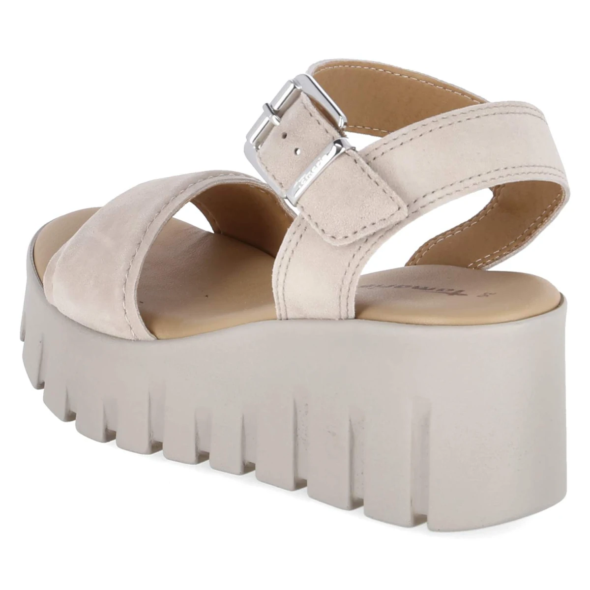 Plateausandalen - TAUPE SUEDE