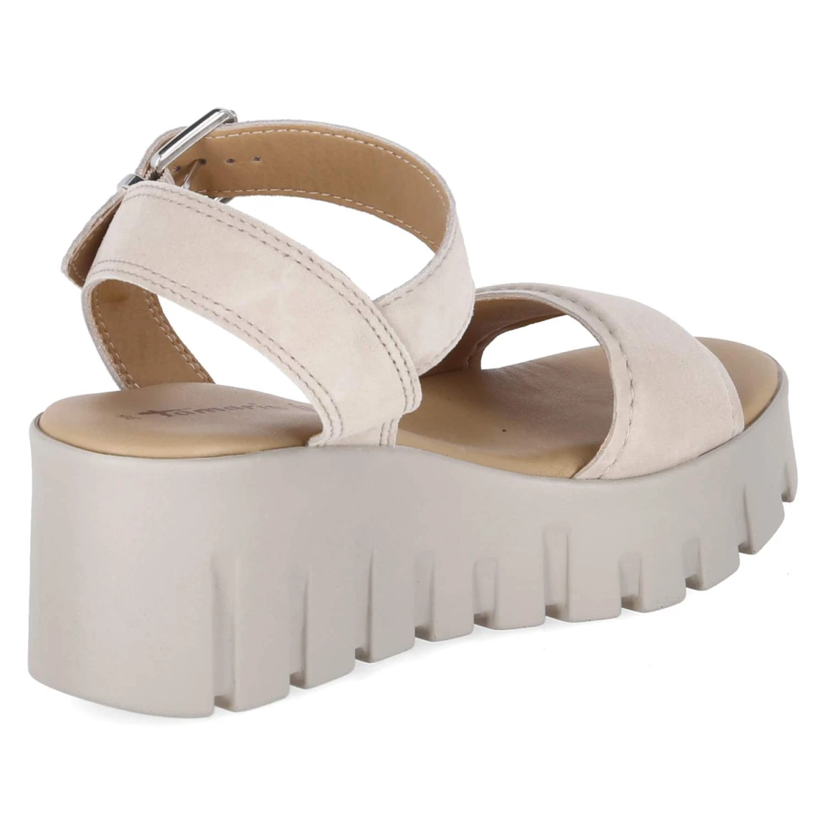 Plateausandalen - TAUPE SUEDE