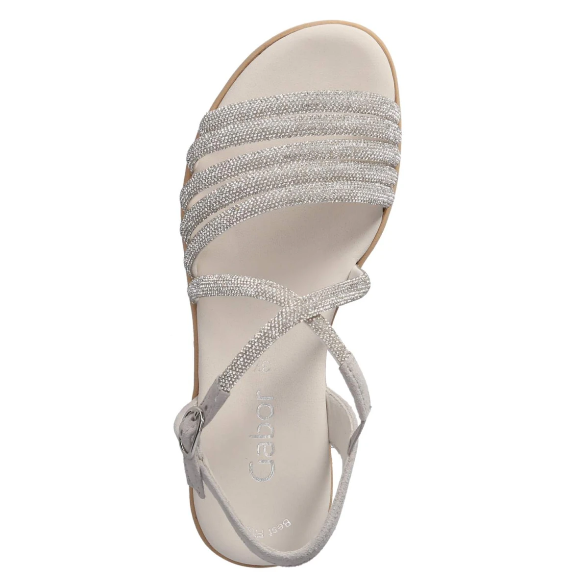 Sandalen - silber/light grey