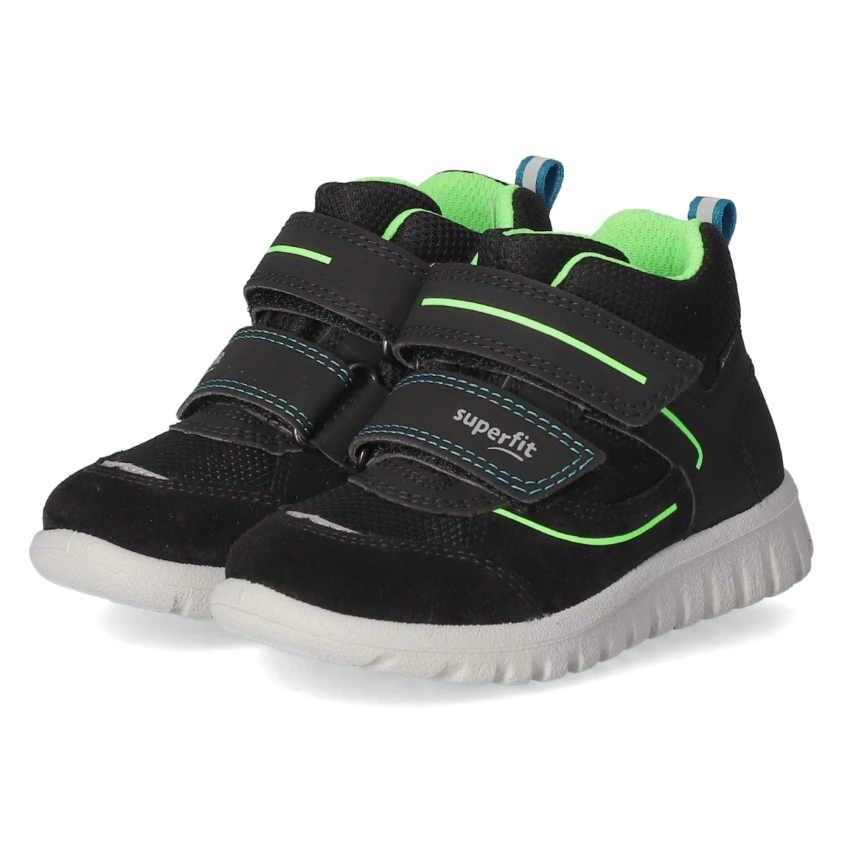 Halbschuhe SPORT7 MINI - SCHWARZ/HELLGRÜN