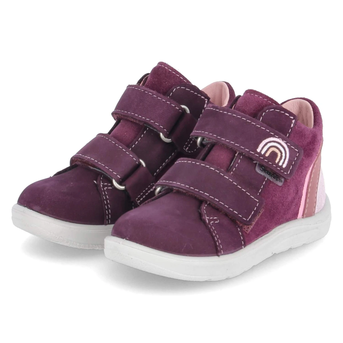 Halbschuhe LARA - merlot/rose