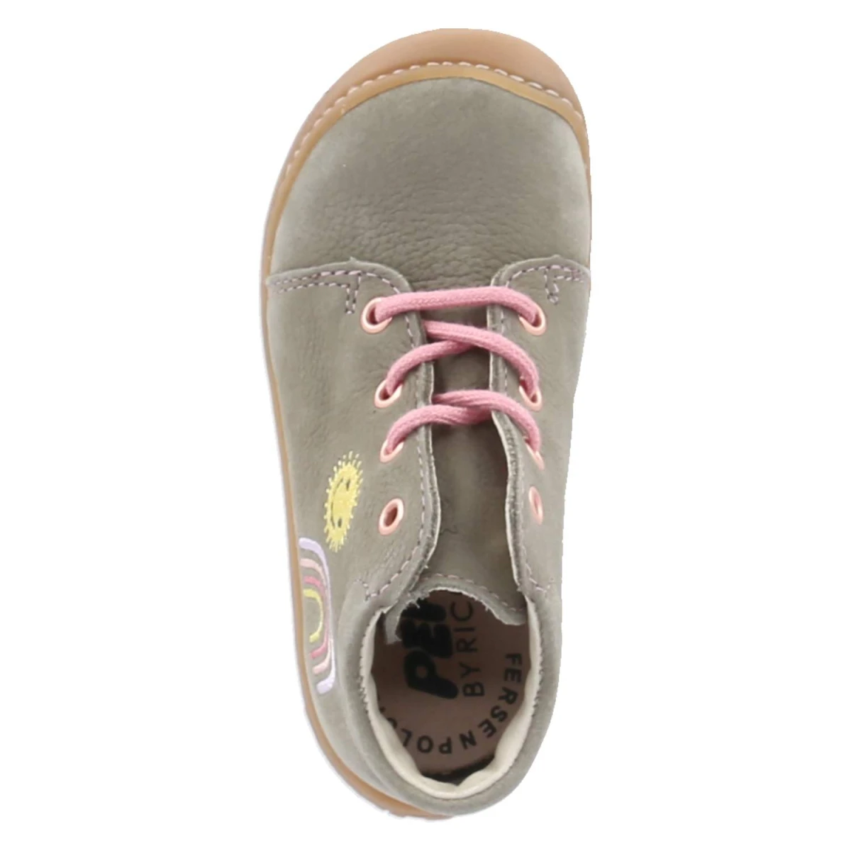 Schnürschuhe MECKI - eukalyptus/Regenbogen