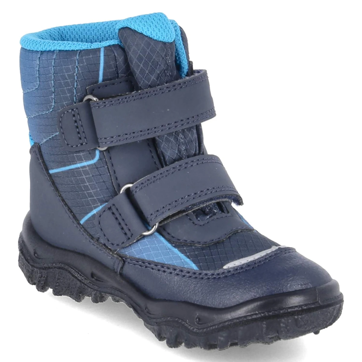 Winterstiefeletten HUSKY - BLAU/TÜRKIS