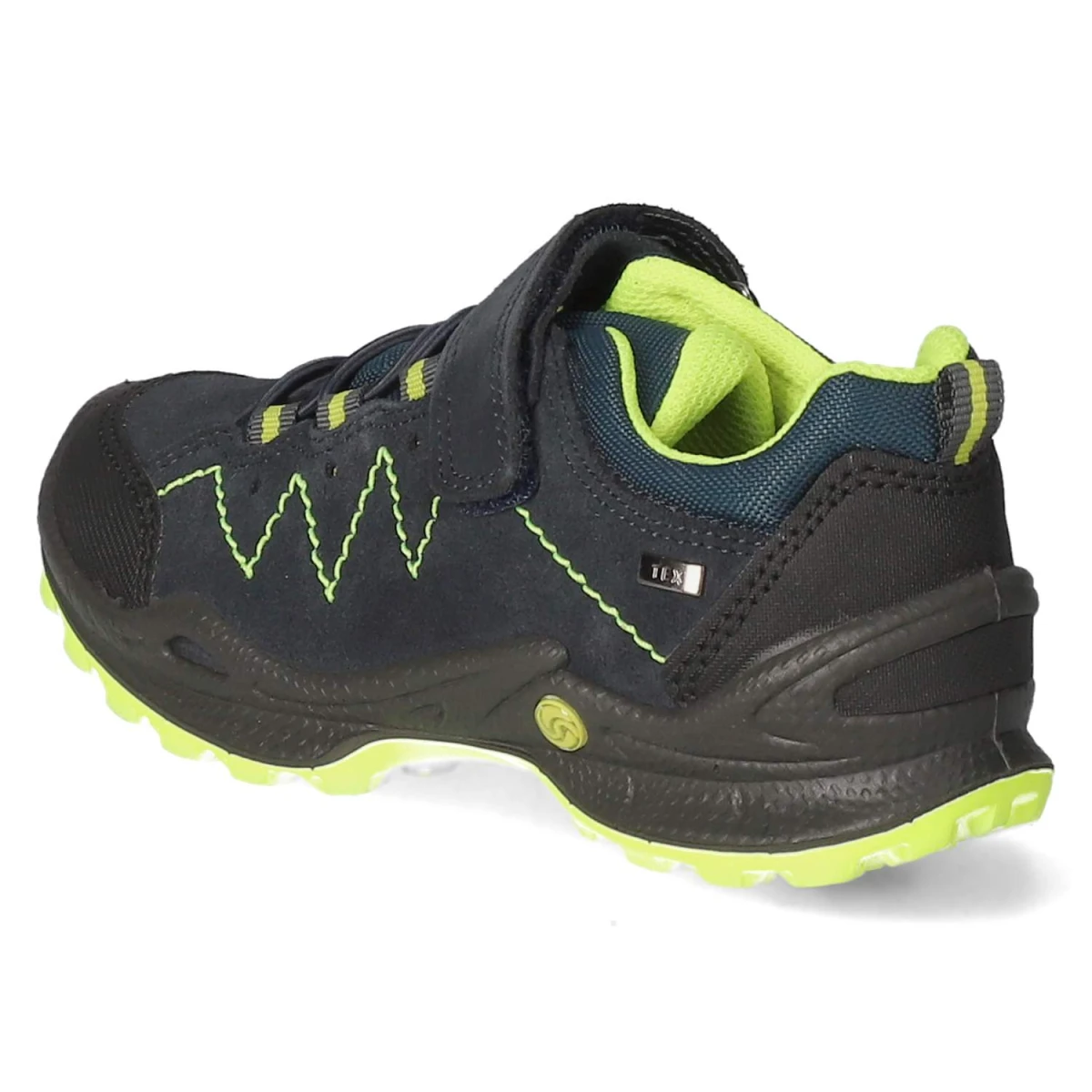 Schnürhalbschuhe - navy/gelb