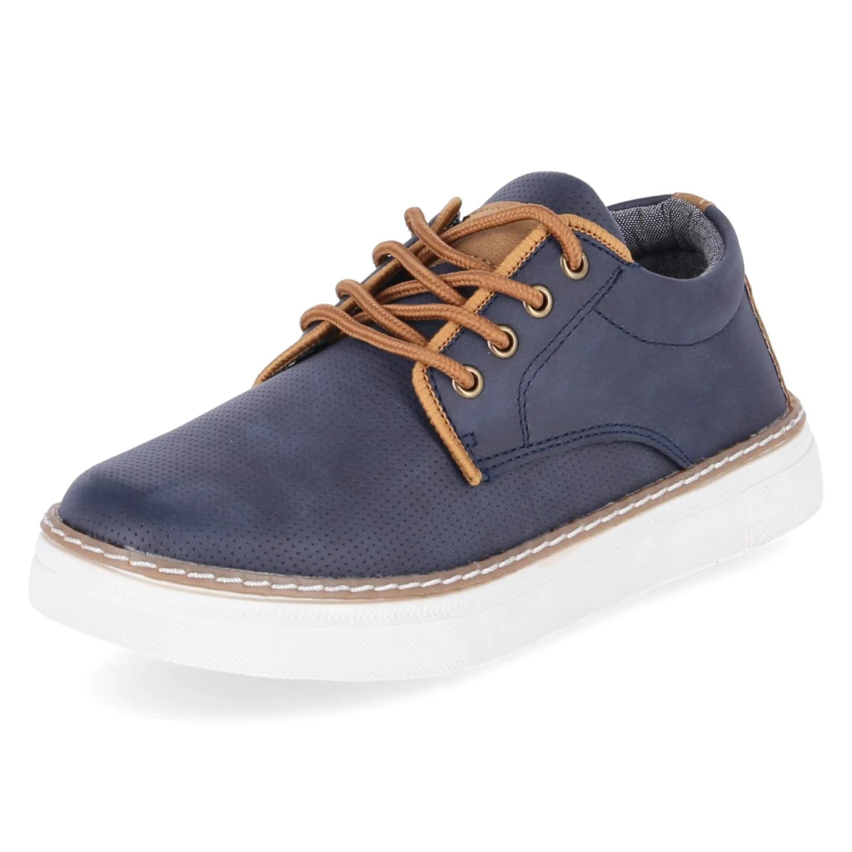Schnürschuhe - navy/tan/combi
