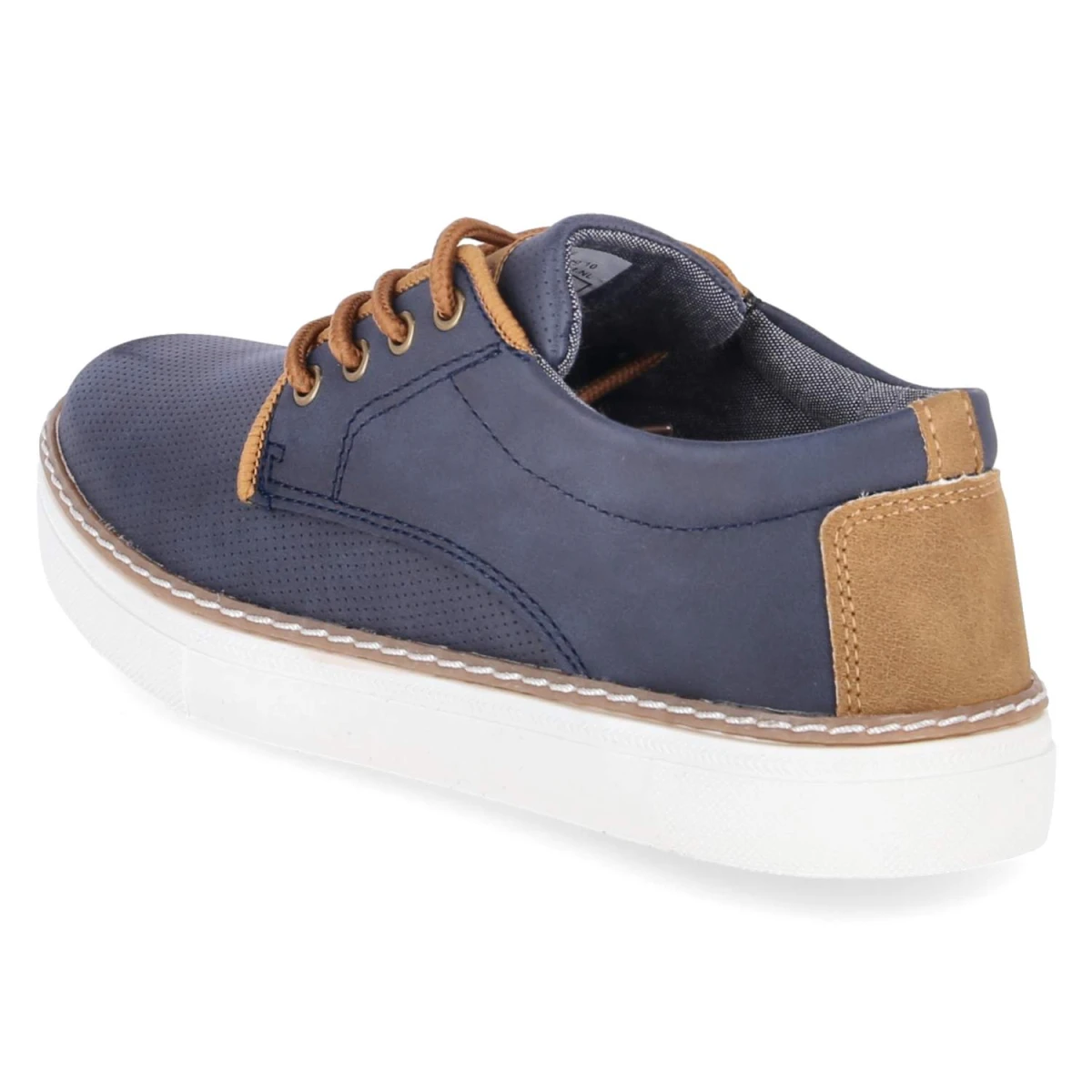 Schnürschuhe - navy/tan/combi