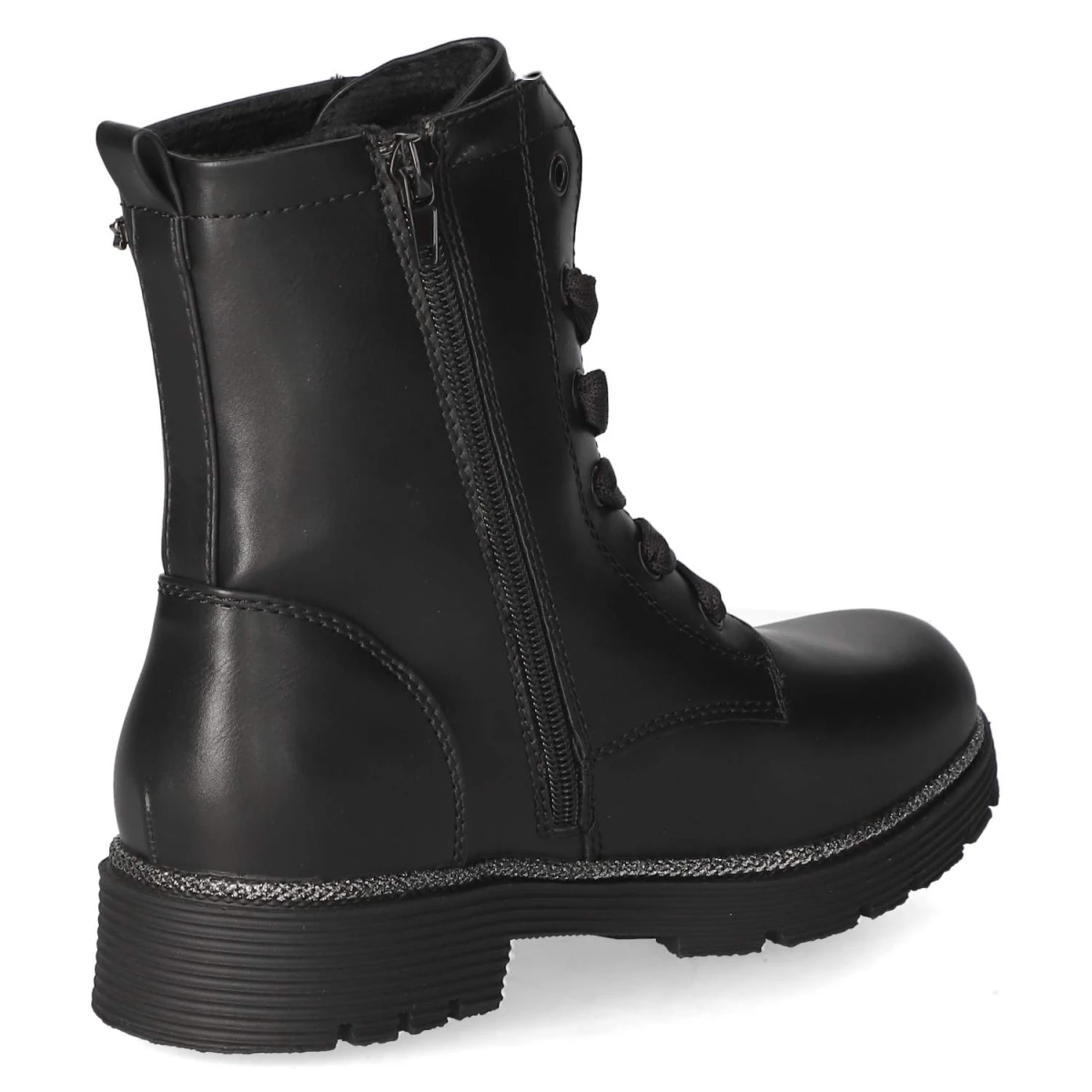Schnürstiefeletten - black
