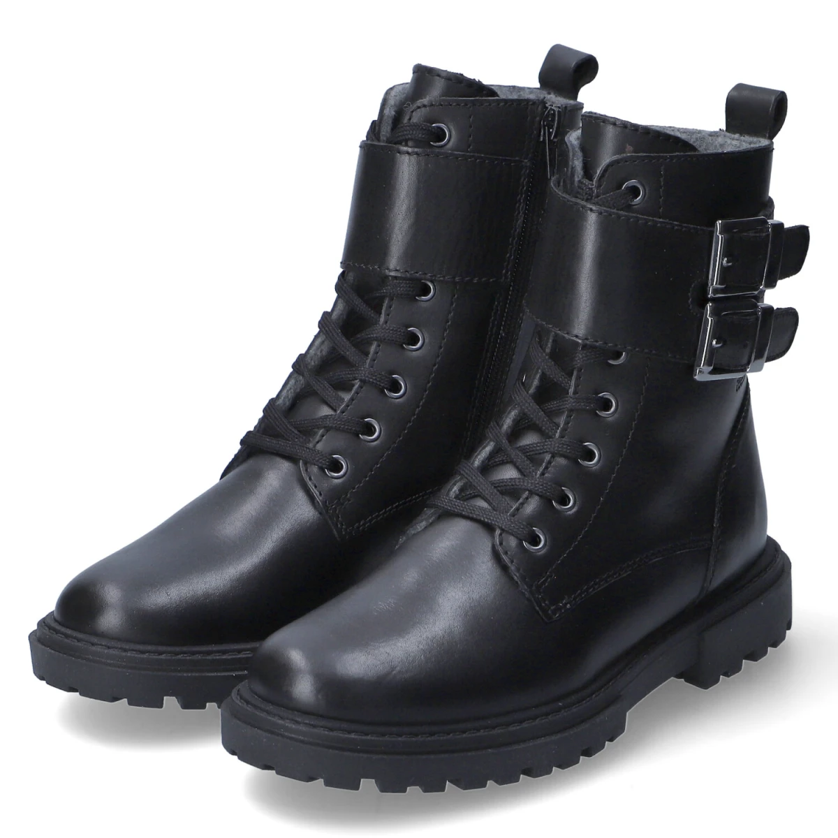 Schnürstiefeletten - black