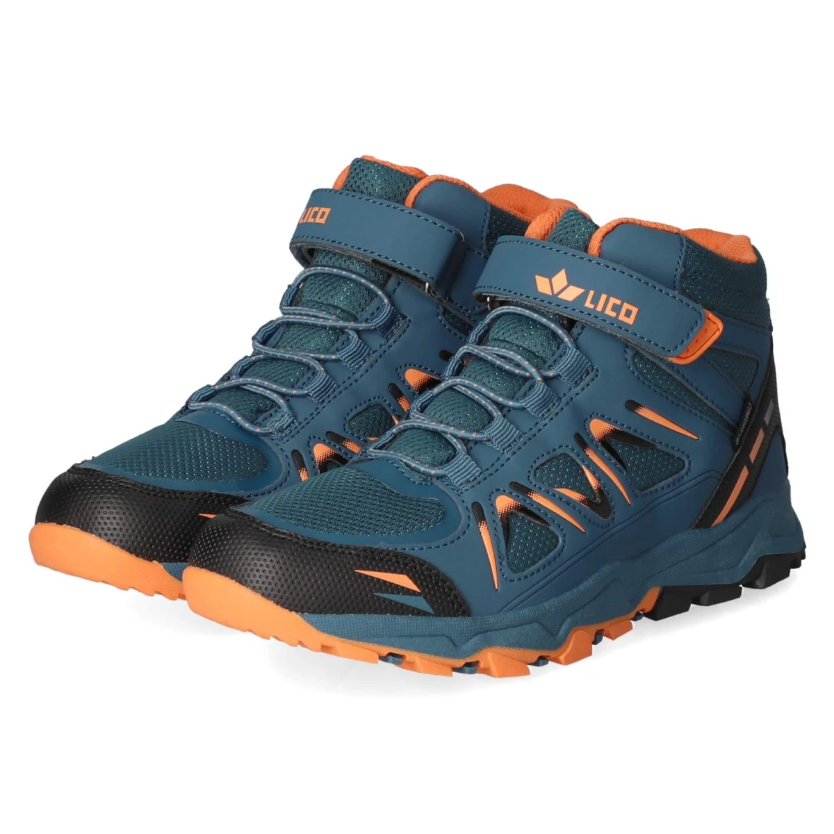 Outdoorboots - Petrol/Orange
