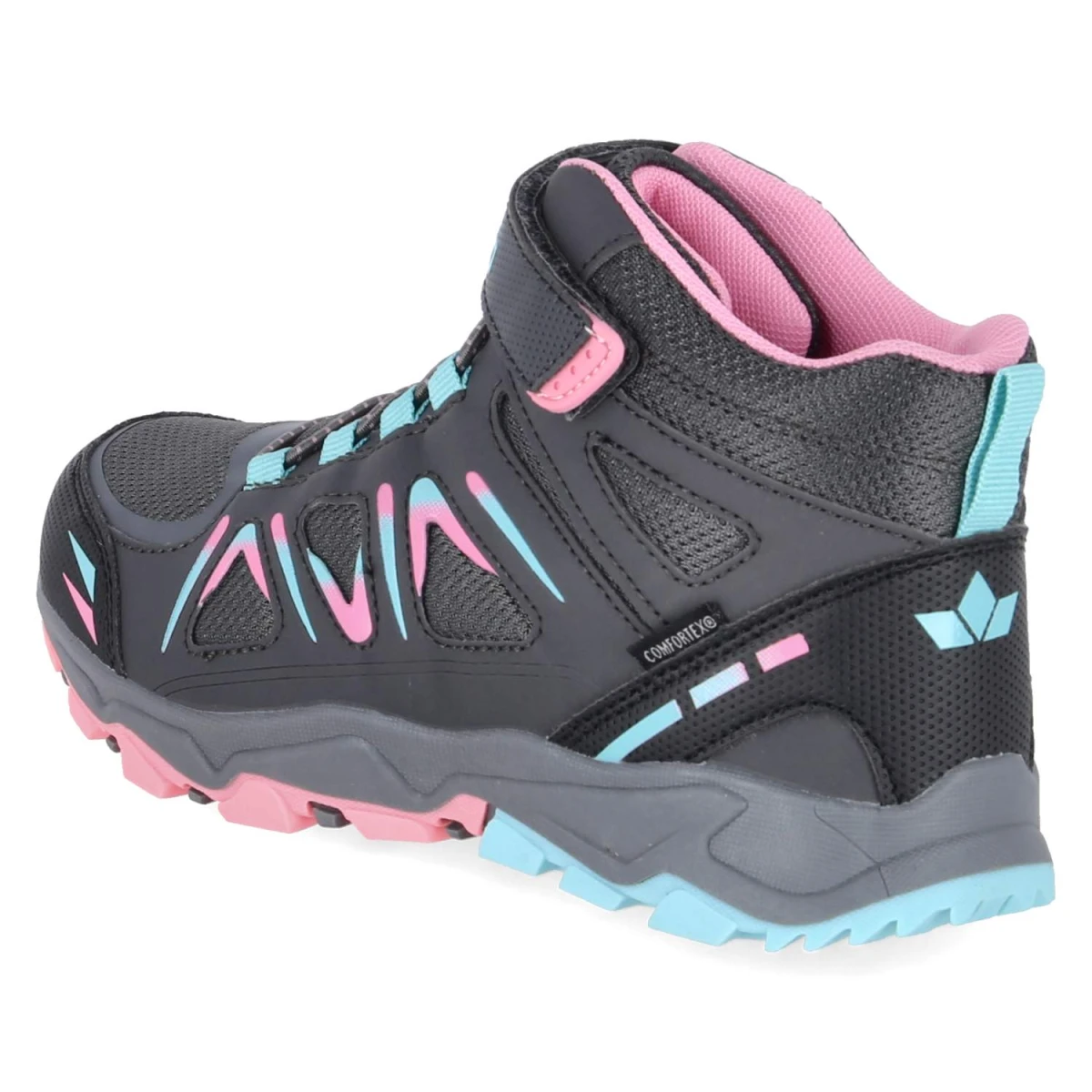 Outdoorboots ALLEN HIGH VS - anthrazit/pink/türkis
