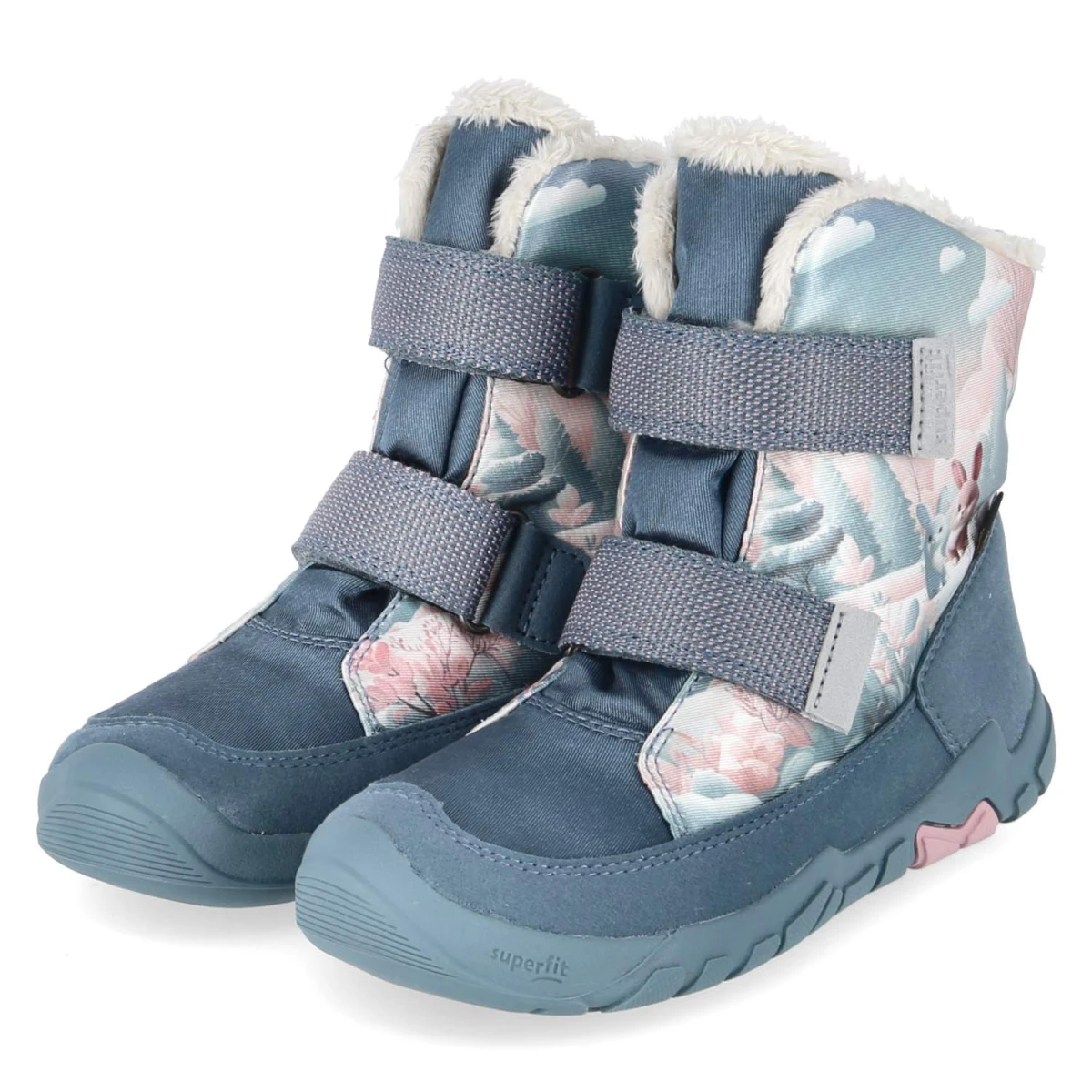 Snowboots TRACE - blau/rosa