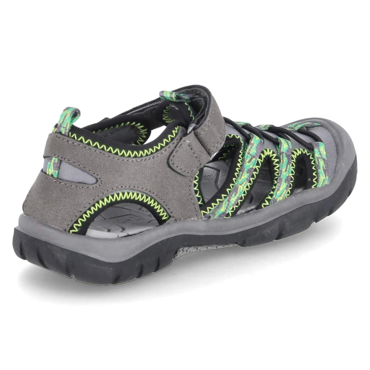 Outdoorsandalen - dkgrey-grey-lime
