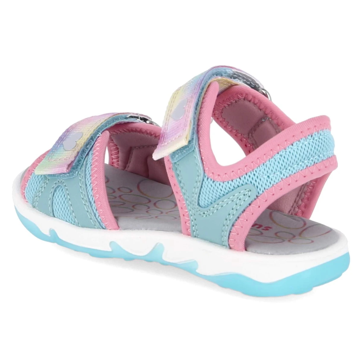 Sandalen PEBBLES - HELLGRÜN/ROSA