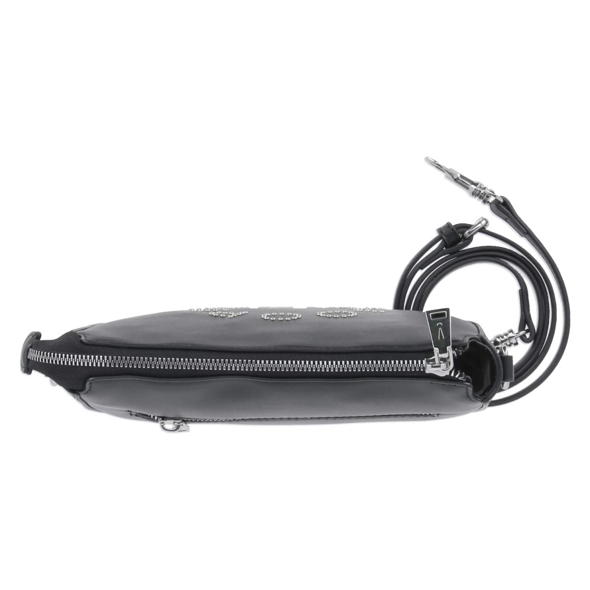 Shoulderbag giro borchia - black