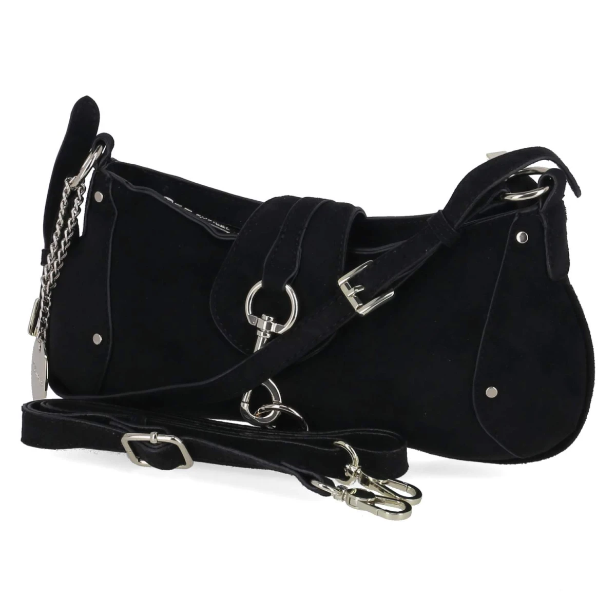 Schultertasche MARINA SUEDE - Black
