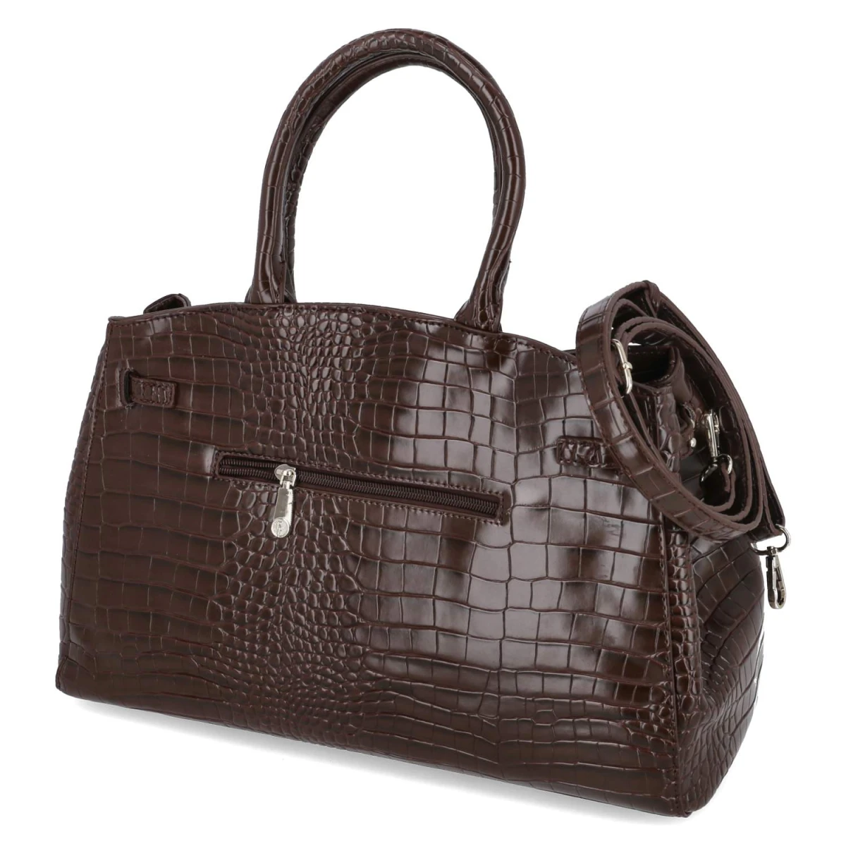 Handtasche - brown-kroko