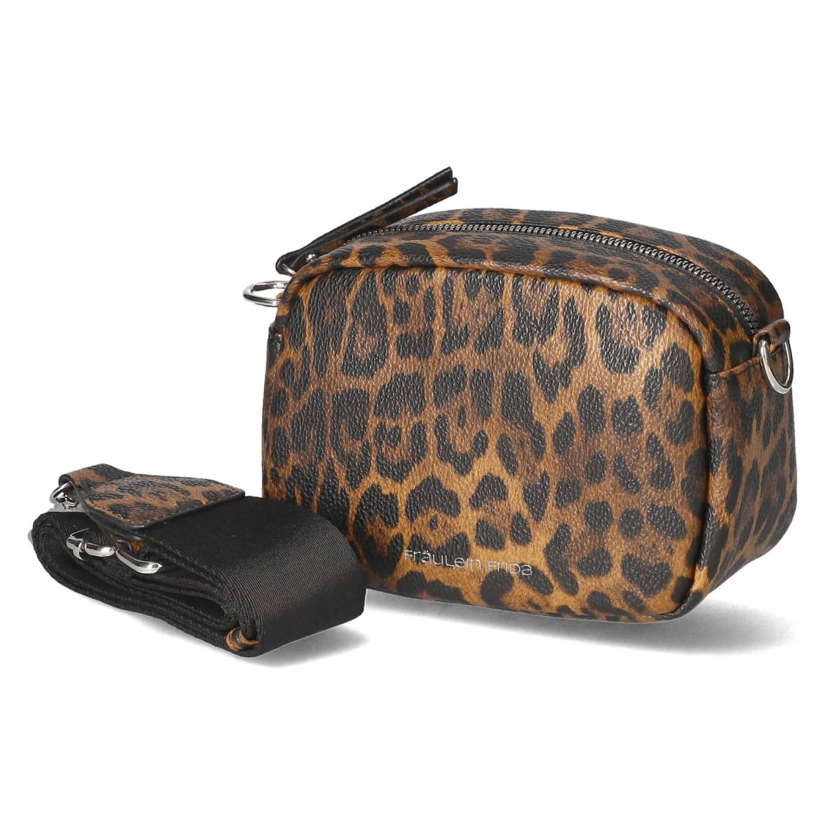 Umhängetasche - black/cognac