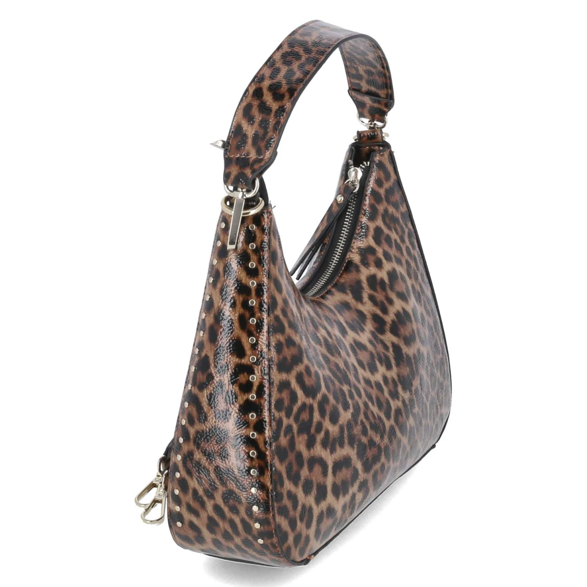 Schultertasche - black/cognac