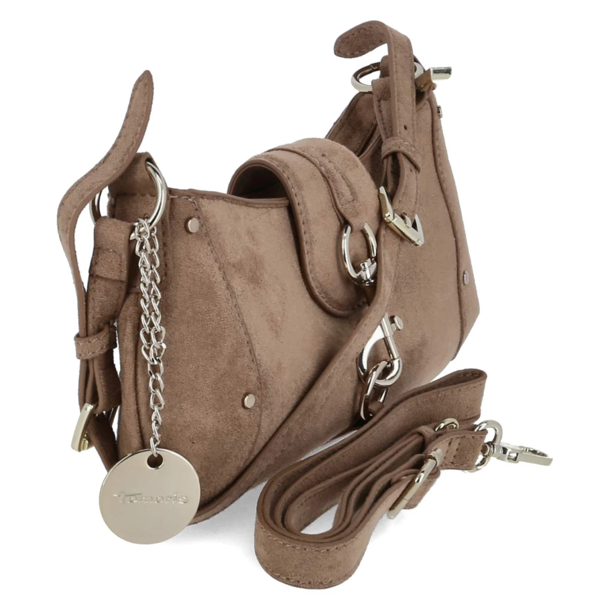 Schultertasche MARINA SUEDE - taupe