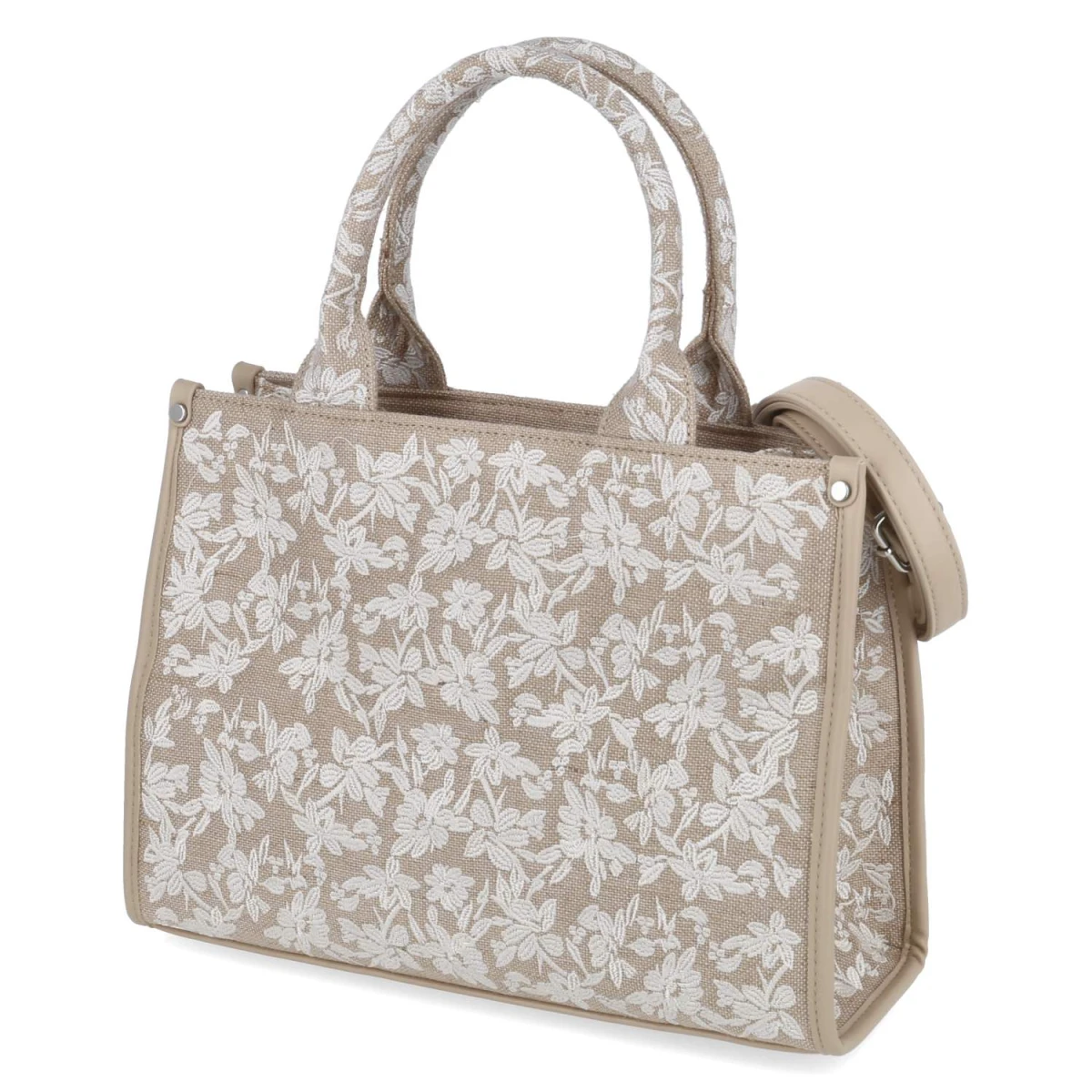 Handtasche KATIMA - ecru-flower