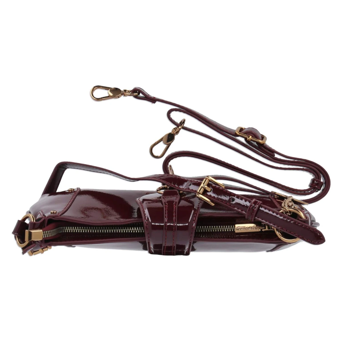 Schultertasche MARINA PATENT - wine