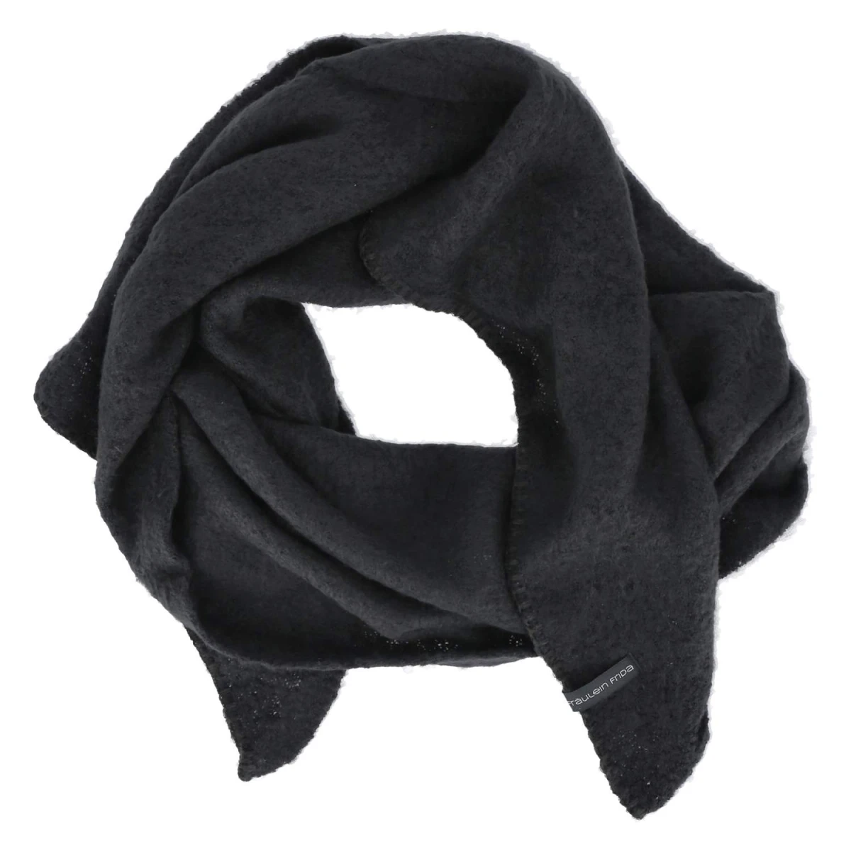 Strick-Schal - schwarz