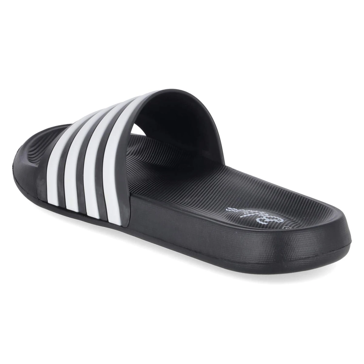 Badepantoletten - Black - White