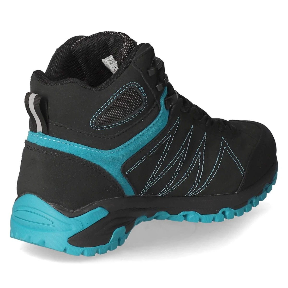 Outdoorsneaker MOUNT KAPEL - schwarz/türkis