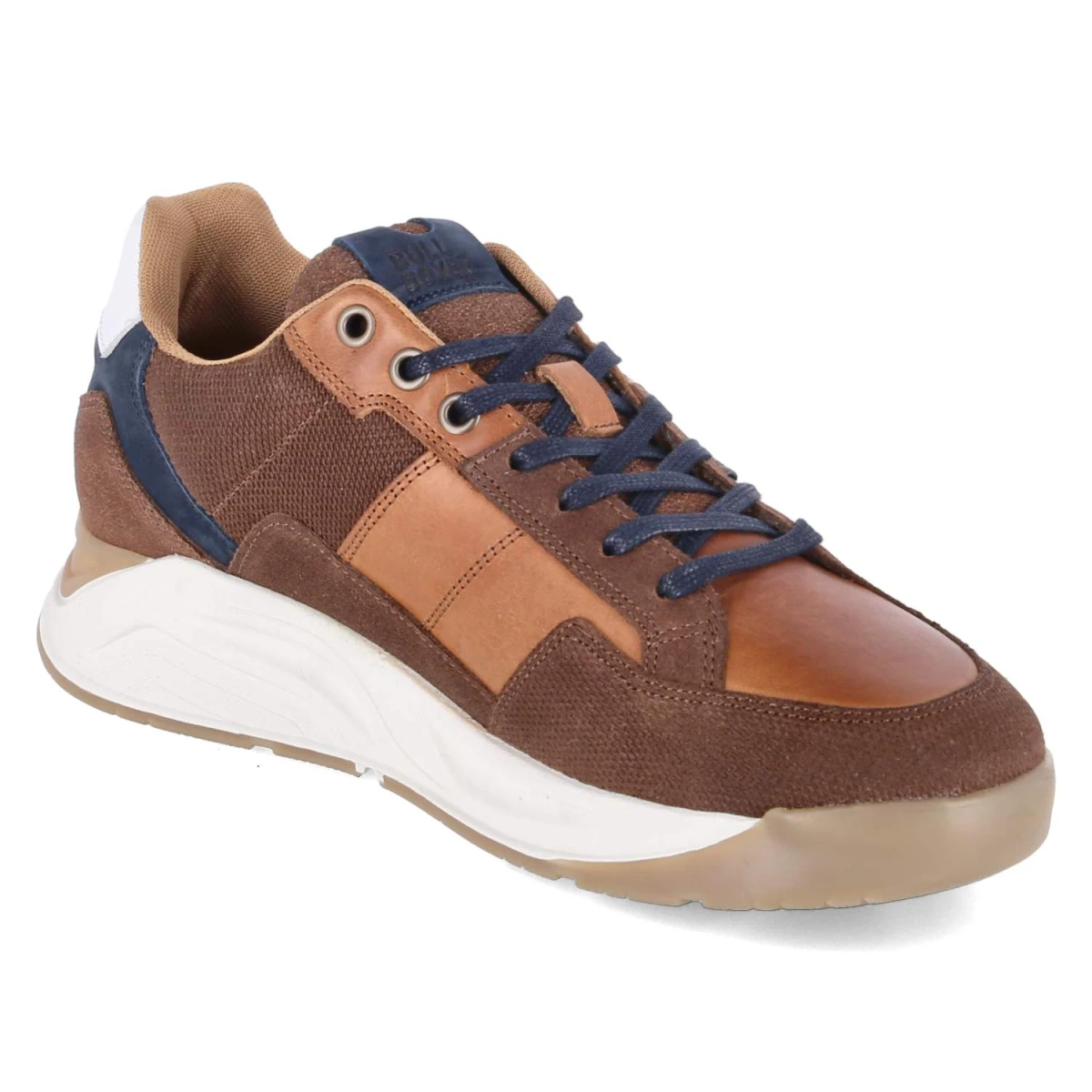 Low Sneaker - Cognac-Navy