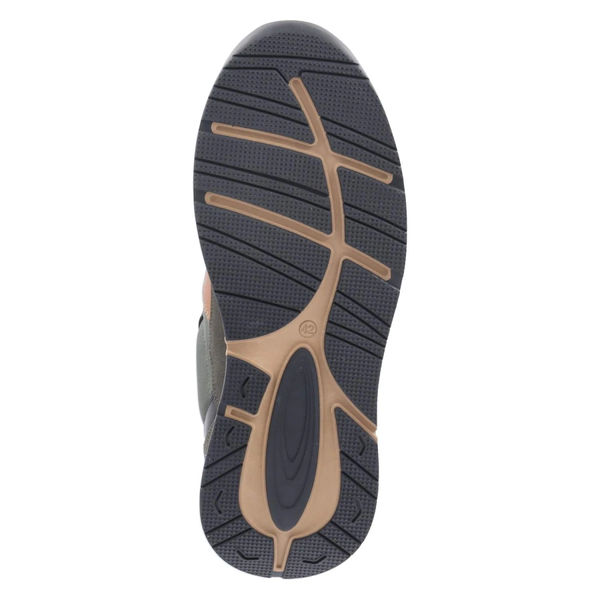 Low Sneaker - Khaki-Black