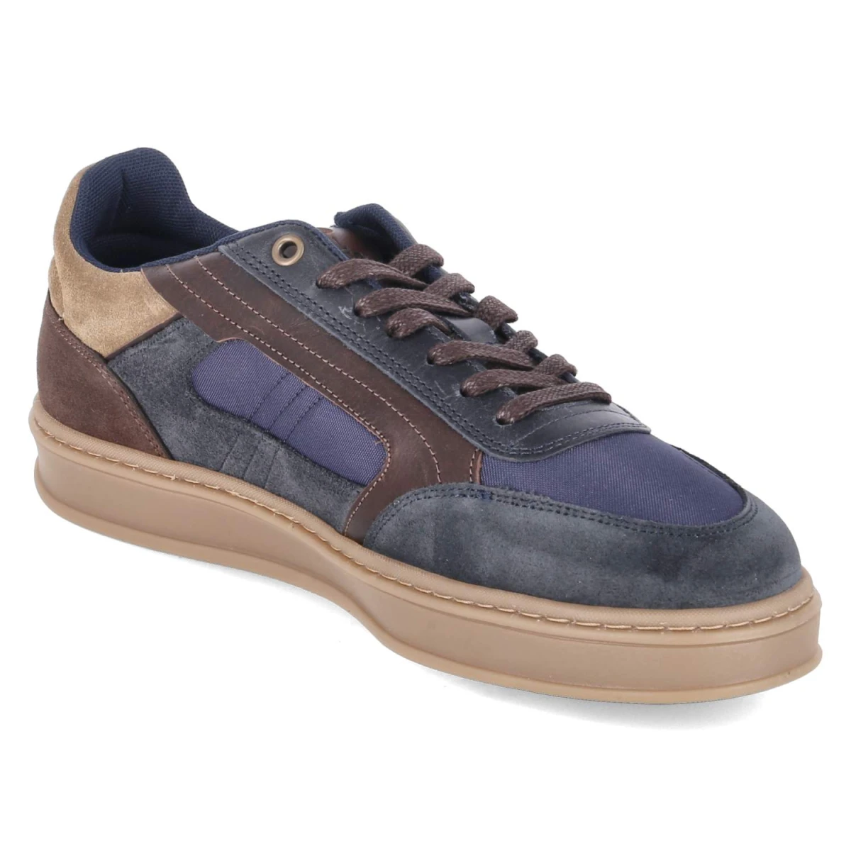Low Sneaker - Navy-Brown