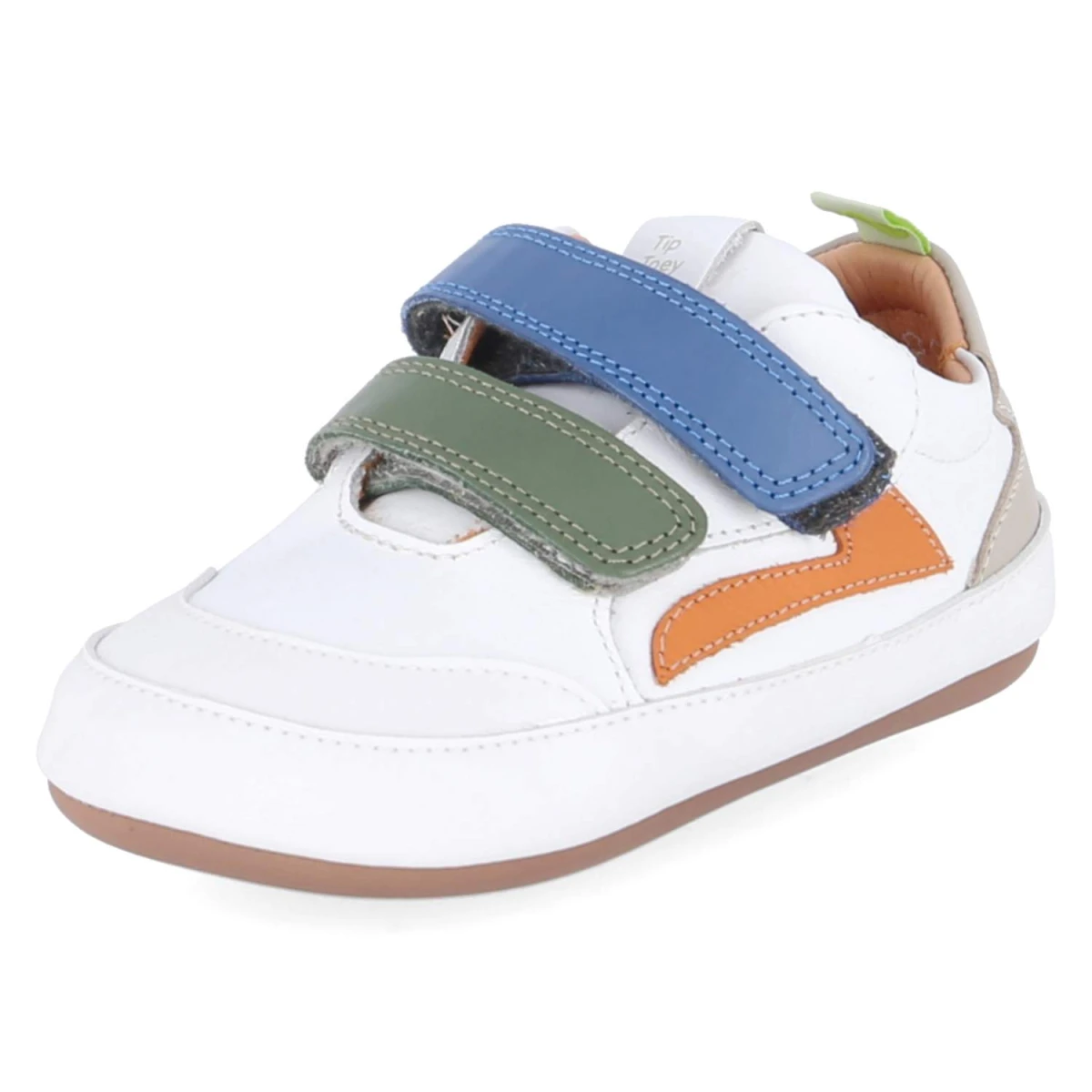 Klettschuhe LANDY - WHITE/ SALSA/ BLUE TANG